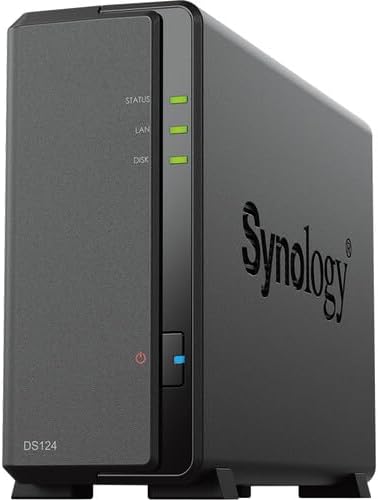 Synology DS118 Mini Desktop NAS Server, Realtek RTD1296 Quad-Core, 1GB DDR4 SDRAM, 500GB SSD, DSM Software