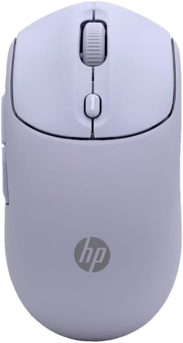 HP 400 Quiet Wireless Mouse, Dual Bluetooth & 2.4GHz, Soft Silicone, Quiet Clicks, Microsoft Wheel, 24-Month Battery, 6000 DPI, Ambidextrous, Eco-Friendly Design, Multi-OS, Purple