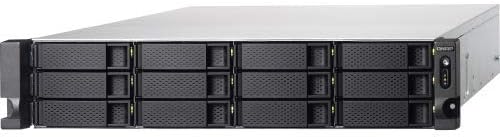 QNAP TVS-1272XU-RP-i3-4G-US 12 Bay Rackmount NAS with Redundant Power Supply and 8th Gen Intel® Core i3 Processor. 4GB RAM. Built-in Mellanox® ConnectX®-4 Lx 10GbE Controller. iSER Supported.