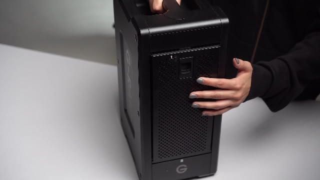 SanDisk Professional 208TB G-RAID Shuttle 8 - Transportable Enterprise-Class 8-Bay External Hard Drive, Thunderbolt 3 and USB-C, Hardware RAID, Up to 1900MB/s Read - SDPH48H-208T-NBAAB