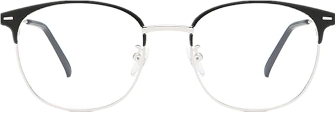 Shiratori New Vintage Fashion Half Frame Semi-Rimless Clear Lens Glasses