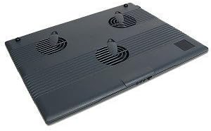 Executive Notebook Cooler Pad with 3 Built-in 60mm Fans (Gray)
