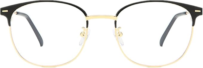 Shiratori New Vintage Fashion Half Frame Semi-Rimless Clear Lens Glasses