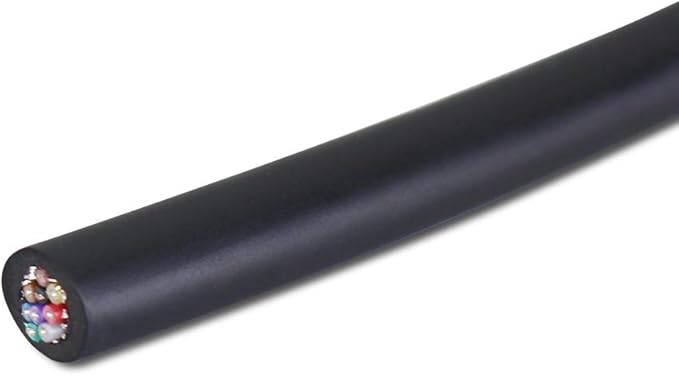 28 AWG 9/C CMP Plenum Rated Double Shielded Security RS232 Data Cable - 16 Feet - Use for DB9 Serial Adapters