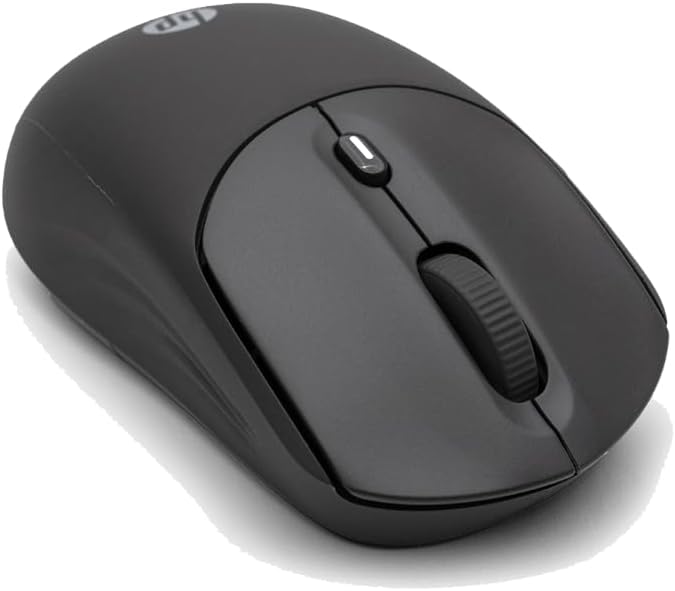HP 400 Quiet Wireless Mouse, Dual Bluetooth & 2.4GHz, Soft Silicone, Quiet Clicks, Microsoft Wheel, 24-Month Battery, 6000 DPI, Ambidextrous, Eco-Friendly Design, Multi-OS, Black