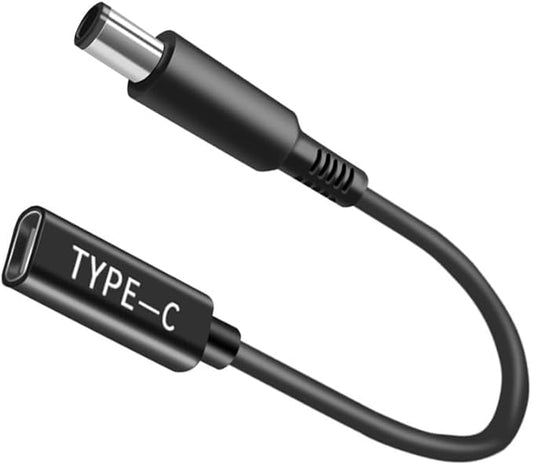 100W PD USB Type C Power Cable with DC 7.4x5.0mm Adapter Male Output Connector Cable, USB C to DC Adapter Made for Dell Latitude Laptop Series