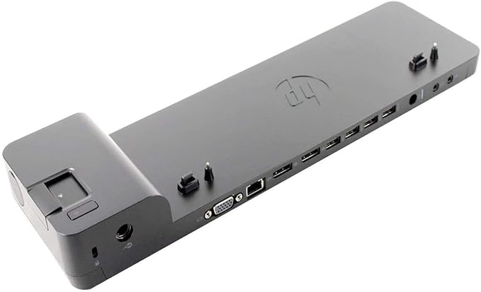 HP UltraSlim Docking Station D9Y32AA#ABA With 65W AC Adapter (Renewed)