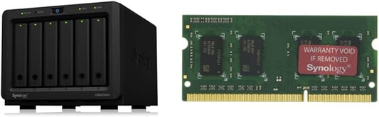 Synology 6 Bay 2.5" NAS DS620slim (Diskless) & RAM DDR3L-1866 SO-DIMM 4GB (D3NS1866L-4G)