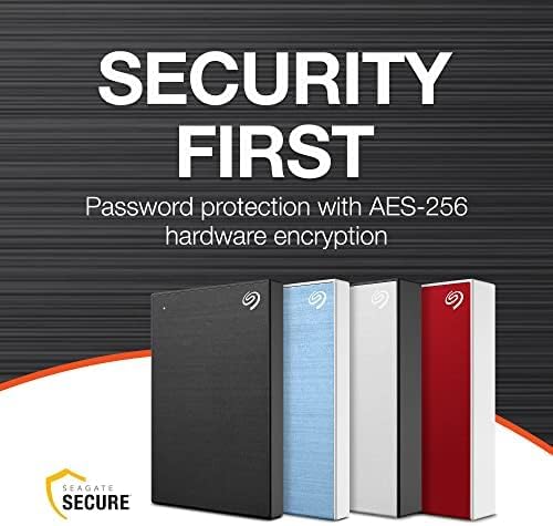 Seagate One Touch, 1TB, Password Activated Hardware encryption, Portable External Hard Drive, PC, Notebook & Mac, USB 3.0, Black (STKY1000400) (Renewed)