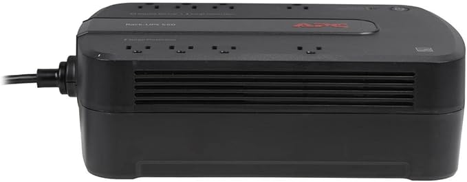 APC Back-UPS 550VA / 330W Battery Backup & Surge Protector, 8 Outlets, RJ45 Ethernet Protection, BE550G Uninterruptible Power Supply for Computers, Wireless Routers, and Home Office Electronics