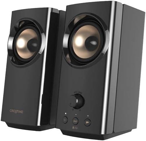Creative Labs T60 Compact 2.0 Desktop Speaker System, Black
