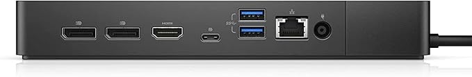 Dell WD19S 130W Computer Docking Station (USB, USB-C, DisplayPort, HDMI, Ethernet Ports) 1-Pack Bundle with LCD Cleaning Kit, Ethernet + HDMI Cable, and (6) Electronics Basket Cable Ties