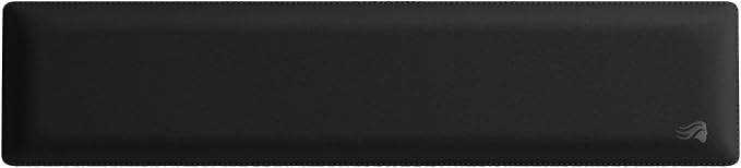 Glorious Gaming Padded Keyboard Wrist Rest (Full Size, 25mm Thick) - Anti-Fray Stitched Edges, Smooth Cloth Surface, Anti-Slip Rubber Base, Medium Firmness, 440 x 100 x 25mm - Black