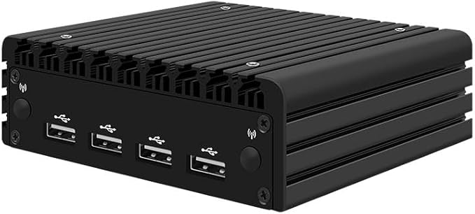 CWWK X86-P3 Mini Fanless Host, Dual Network Port N5105/N5100 Soft Routing,6w Low Power Consumption,Intel I226-V,Suitable for Light Office,Edge Computing. (X86-P3 N5105, 8G RAM 256G SSD)