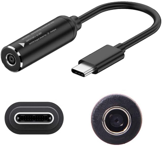 4.5mm Laptop Charging Adapter, Female DC 4.5 x 3.0mm to Male Type C for Dell 65W USB-C Laptop Charger XPS and Latitude 5000 Charging Plug Gender Converter