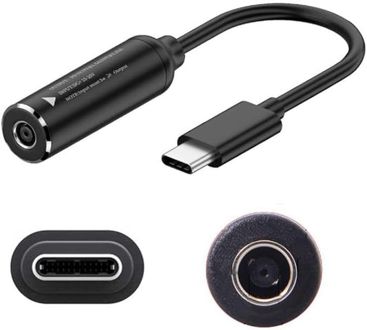 4.5mm Laptop Charging Adapter, Female DC 4.5 x 3.0mm to Male Type C for Dell 65W USB-C Laptop Charger XPS and Latitude 5000 Charging Plug Gender Converter