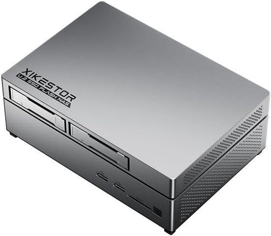 FS510402D NAS Server - 6-Bay All-Solid-State NAS Storage & Mini PC, 4X M.2 + 2X U.2 SSD, Personal Cloud Storage Device with Dual 10G Network Storage, Home NAS/Network Attached Storage
