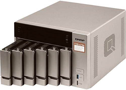 QNAP Turbo NAS TVS-673e NAS Storage, AMD RX-421BD, 32GB DDR4, 2TB SSD for Ultra Fast Storage, 24TB HDD, Radeon R7 Graphics, RAID, QTS 4.3 Operating System