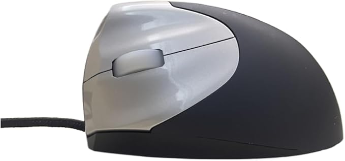 Wired Left Handed Ergonomic Mouse, Reduce Wrist Strain Handshake Optical Vertical Mouse, Compatible with Laptop, Desktop, Windows, Mac