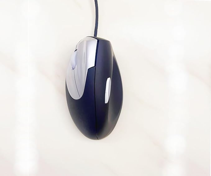 Wired Left Handed Ergonomic Mouse, Reduce Wrist Strain Handshake Optical Vertical Mouse, Compatible with Laptop, Desktop, Windows, Mac