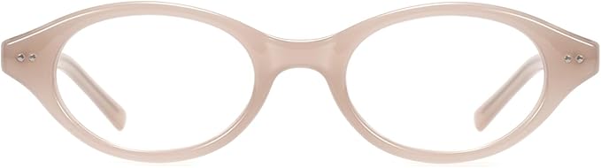 TIJN Lyssa Blue Light Glasses for Women Men,Retro 90s Oval Cat Eye Frame Eyeglasses,Lightweight TR90 Computer Gaming Eyewear