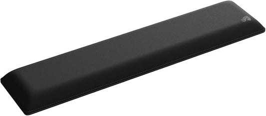 Glorious Gaming Padded Keyboard Wrist Rest (Full Size, 25mm Thick) - Anti-Fray Stitched Edges, Smooth Cloth Surface, Anti-Slip Rubber Base, Medium Firmness, 440 x 100 x 25mm - Black