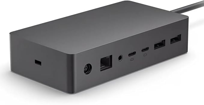 Microsoft Surface Dock 2 Docking Station Bundle - Surface Pro Docking Station Compatible with Surface Pro 7, 7+, 8, 9 (with 5G), Surface Laptop 3, 4, 5, and Surface Book 3 (13" & 15") (Renewed)
