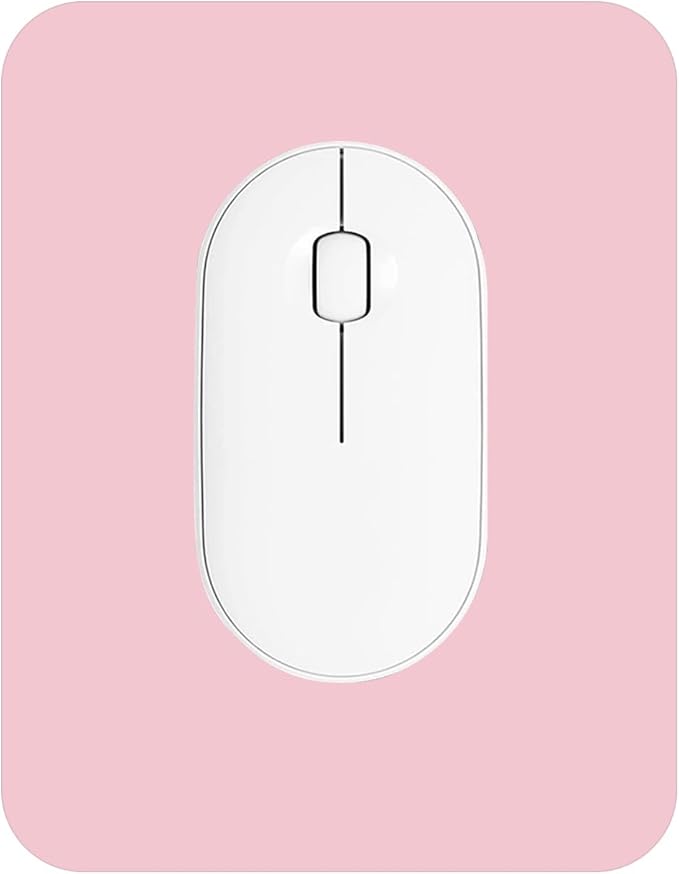 Small Mouse Pad 6 x 8 Inch, Horizontal and Vertical Flexible use. Great for Traveling, Wireless laptops, Keyboard Trays, Offices, etc. (Pink)