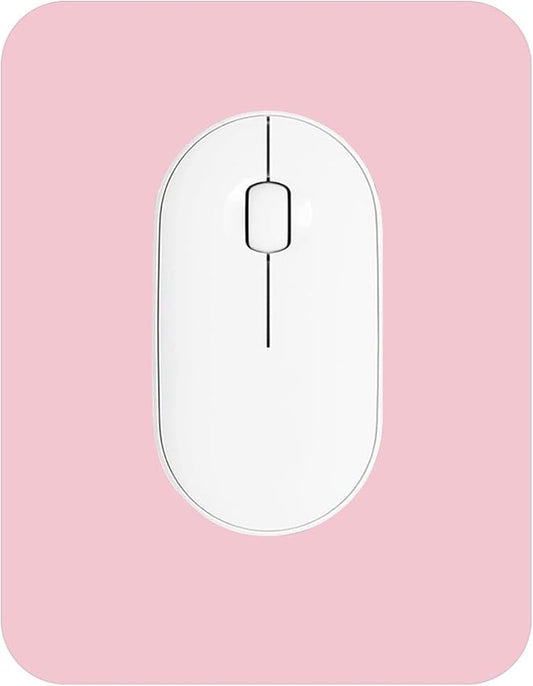 Small Mouse Pad 6 x 8 Inch, Horizontal and Vertical Flexible use. Great for Traveling, Wireless laptops, Keyboard Trays, Offices, etc. (Pink)