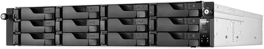 Asustor Lockerstor 12 Pro Gen2 AS7212RDX 12 Bay NAS, AMD Ryzen 7 Pro 7745 8-Core 3.8GHz CPU, Dual 1GbE Ports, Dual 10GbE Ports, 16GB RAM ECC DDR5, 2U Rackmount Server Enterprise NAS (Diskless)