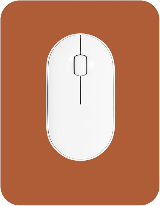 Small Mouse Pad 6 x 8 Inch, Horizontal and Vertical Flexible use. Great for Traveling, Wireless laptops, Keyboard Trays, Offices, etc. (Brown)