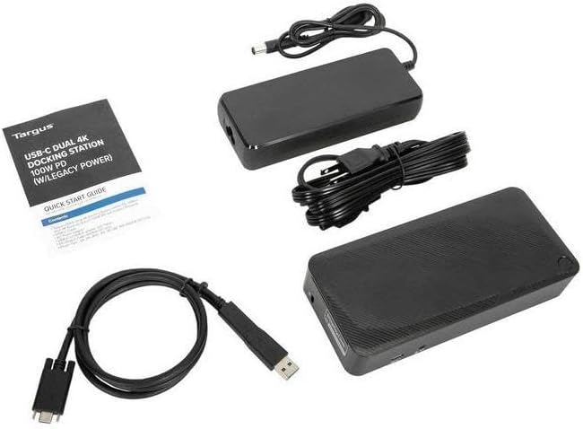 Targus USB-C Universal Docking Station with 100W Power Delivery (USB Type-C, 3 USB Type-A, Audio Jack, 2 DisplayPort, 2 HDMI 2.0, 1 RJ-45, Support up to 2 UHD 4K Display) Bundle with Docztorm (2 Pack)