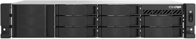 QNAP TS-855eU-8G-US 8 Bay High-Speed 2U Short-Depth rackmount NAS with Dual-2.5GbE, Intel Atom CPU, 8GB DDR4 Memory and 8-core Computing Power for Optimized virtualization (Diskless)