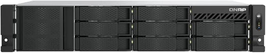 QNAP TS-855eU-8G-US 8 Bay High-Speed 2U Short-Depth rackmount NAS with Dual-2.5GbE, Intel Atom CPU, 8GB DDR4 Memory and 8-core Computing Power for Optimized virtualization (Diskless)