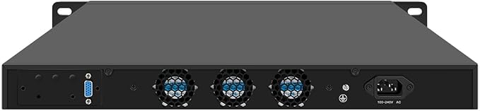 1U 19 Inch Rack Mount Firewall Appliance, OPNsense, VPN, Network Router, Alder Lake N95CPU/N97CPU, RJ53, 4 x 226-V 2.5GbE, VGA, GPIO, SIM Slot, 32G RAM, 128G SSD