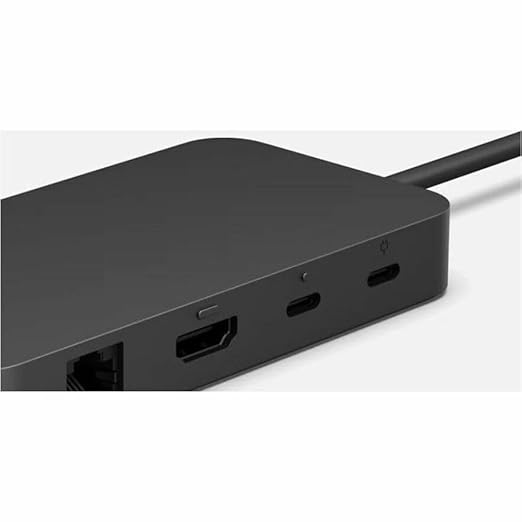 Microsoft Surface USB4 Dock – Gigabit Ethernet, USB C to 2xUSB-C/1xUSB-A/HDMI (65W Power Delivery) - Black