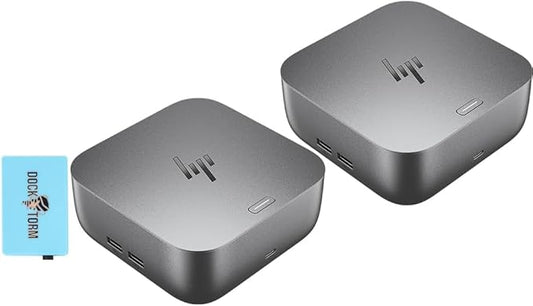 HP 280W G6 Thunderbolt 4 Ultra Dock Port Replicator Bundle w/DKZ Hub (Universal Thunderbolt/USB-C Docking Station, Single Cable for Charging, Data Transfers to Any Brand Laptop) AW5M5UT#ABA (2 Pack)