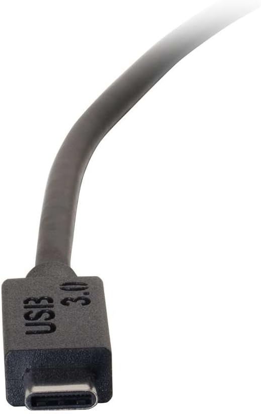 C2G USB Cable, USB 3.0 Cable, USB C to Micro B Cable, Compatible with Thunderbolt 3 Tablet, Chromebook Pixel, Samsung Galaxy TabPro S, LG G6, Macbook, Black, 3 Feet (0.91 Meters), Cables to Go 28862