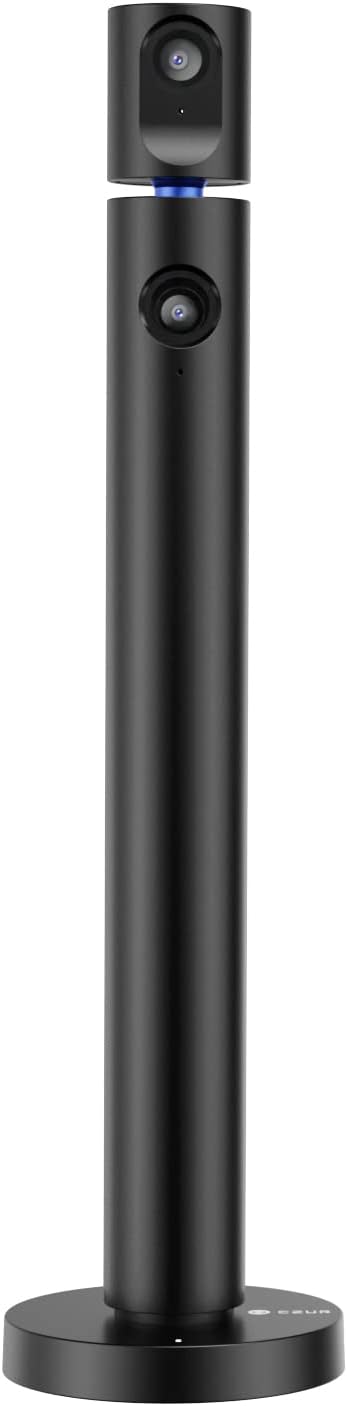 CZUR Halo Streaming Dual Webcam, Professional USB Web Camera 1080P with Microphone, 90° View Computer Camera, Plug & Play, Compatible with Windows/Mac, for TikTok/YouTube/Yahoo Messenger