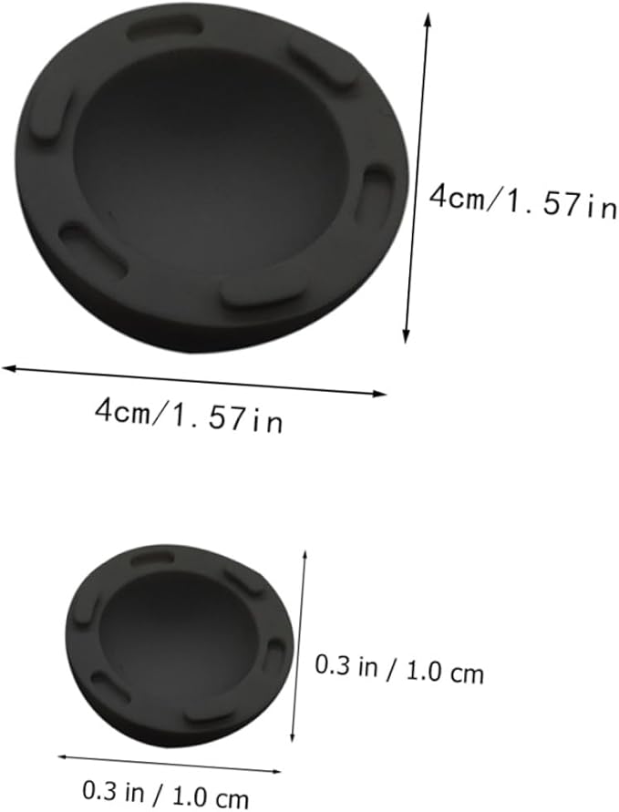 4pcs Black Silicone Laptop Cooling Pads Anti-Slip Laptop Feet Stand Accessories for Improved Airflow and Heat Dissipation
