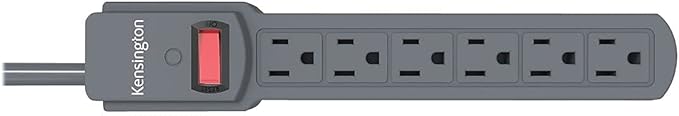 Kensington Guardian 6 Outlet & 4-Foot Cord Standard Power Strip (K38214NA)