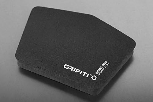 GRIFITI Fat Wrist Pad Ergodox 2 Piece Set 6.5" x 4.2" x 0.75" Mirror Wrists Rests Support Accessories for Gaming Computer Keyboard Sets - Hand Rest Ergonomic Keyboards Pads Palm Resting (Black Nylon)