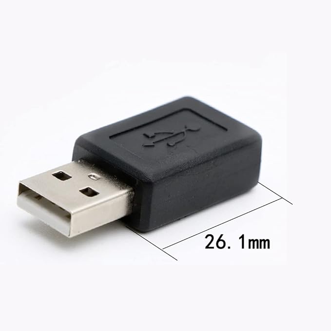 3 Pack USB 2.0 A Male to USB Micro Female Adapter Converter