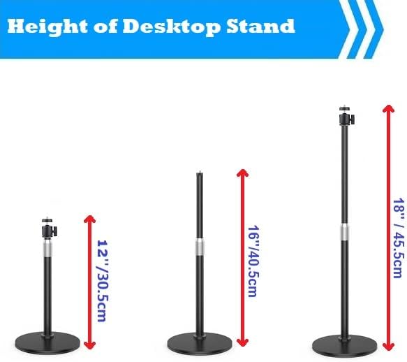 Brio Webcam Stand Holder, Magnetic Webcam Desktop Tripod Mount Compatible with Logitech Brio 101 100/Brio 301 300/Brio 501 500/Brio 4K 2022 2017 version/C270/C310 webcams
