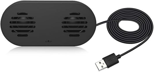 USB Computer Speaker with Built-in Microphone, Mini Soundbar Speaker for Desktop Laptop PC, Plug & Play USB Powered Small Sound Bar,Mini Speaker,360° Surround Sound for Gaming Music Movie