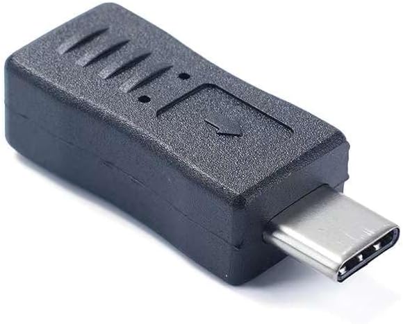 USB C to Mini USB Adapter, 2 Pack USB Type C Male to Mini USB Famale Converter Adapter Suitable for Phone and Tablet(TypeC Male/Mini Female)
