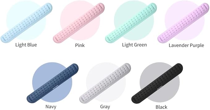 Univo Colors Gray Superfine Memory Foam Keyboard Wrist Rest Soft Gel Ergonomic Wrist Support Pad for Computer, Laptop, Office, Gaming, Typing