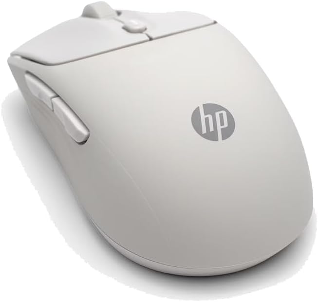 HP 400 Quiet Wireless Mouse, Dual Bluetooth & 2.4GHz, Soft Silicone, Quiet Clicks, Microsoft Wheel, 24-Month Battery, 6000 DPI, Ambidextrous, Eco-Friendly Design, Multi-OS, Maple