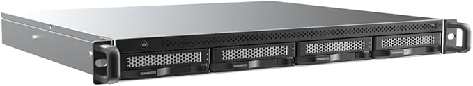 TERRAMASTER U4-500 NAS Storage - 4Bay Core i3 1215U Ultra-Short 1U Rackmount NAS, 8GB DDR5 RAM, Dual 10GbE Ports, Network Attached Storage Peak Performance for Business (Diskless)