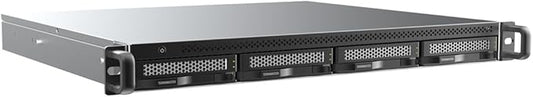 TERRAMASTER U4-500 NAS Storage - 4Bay Core i3 1215U Ultra-Short 1U Rackmount NAS, 8GB DDR5 RAM, Dual 10GbE Ports, Network Attached Storage Peak Performance for Business (Diskless)